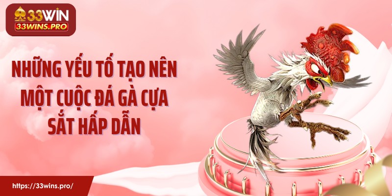 Những yếu tố tạo nên một cuộc đá gà cựa sắt hấp dẫn