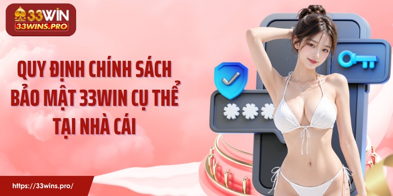 Quy định chính sách bảo mật 33Win cụ thể tại nhà cái